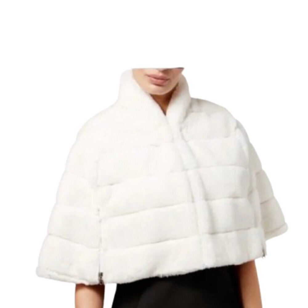 BCBGeneration faux fur stole cape large Shawl, Size Large NWOT (Z)